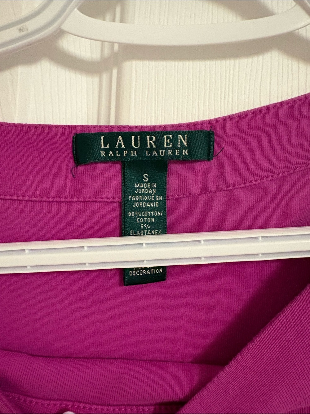 Ralph Lauren Long-Sleeve Boatneck Top in Magenta - Picture 3 of 3